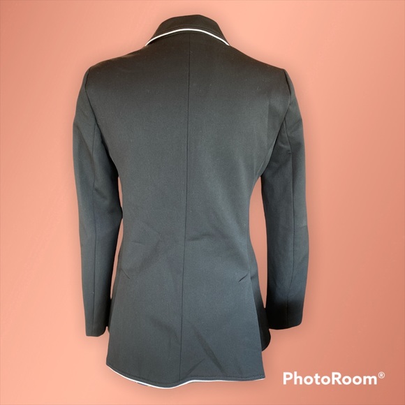 MNG by Mango Black Blazer structured for a more slender fit. - Picture 2 of 7